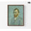 Reproduction d'art de Vincent Van Gogh, impression d'autoportrait, impression d'art corporel, art mural