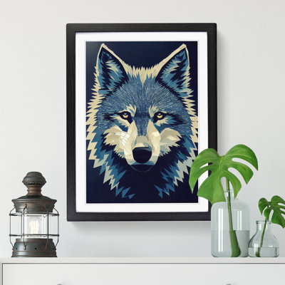 Wolf Mosaic - Single Picture Frame Print