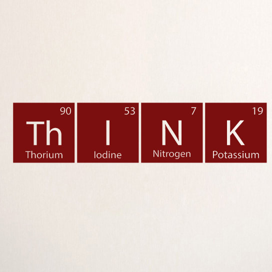 Adhésif décoratif table de réflexion Think, Canneberge