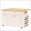 Chariot polyvalent pour îlot de cuisine avec plateau extensible, tiroirs de rangement, support à épices et barre à serviettes pour une fonctionnalité améliorée