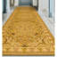 Hand-Knotted High-Quality Gold and Beige Runner