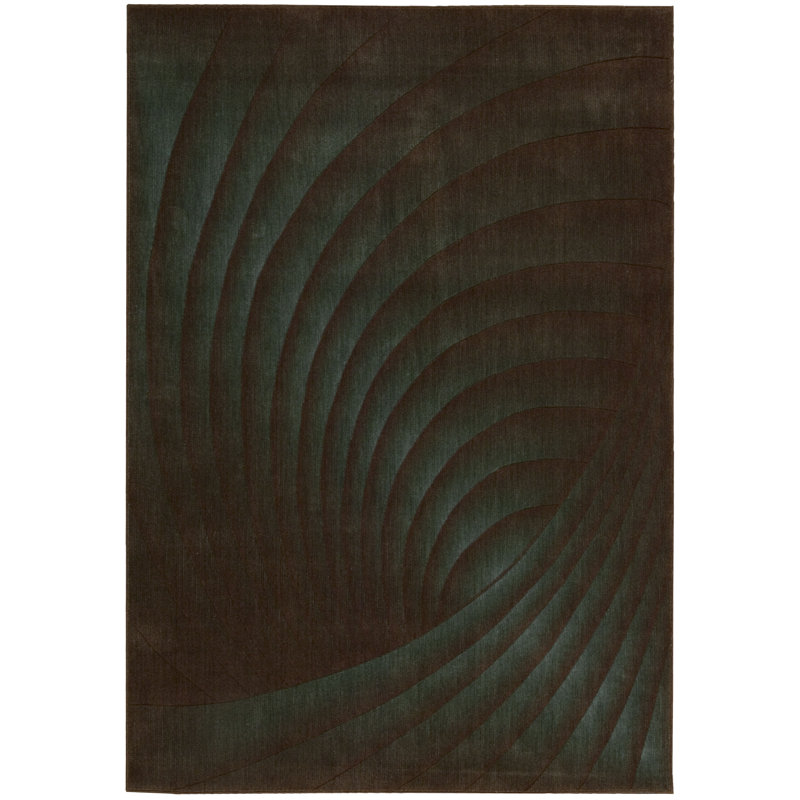 Sneha Abstract Teal Area Rug, Rectangle 2' x 2'9"