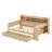 Tiaisha Full Size Multi-functional Bed with Two Storage Drawers and Study Desk-1340076102