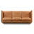 Nolita 85" Full-Grain Genuine Italian Leather Square Arm Sofa-82510266