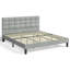 Velvet Upholstered Platform Bed with Headboard-114297180