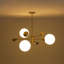3 - Light Creative Linear Frosted Glass Globe Chandelier-308764612