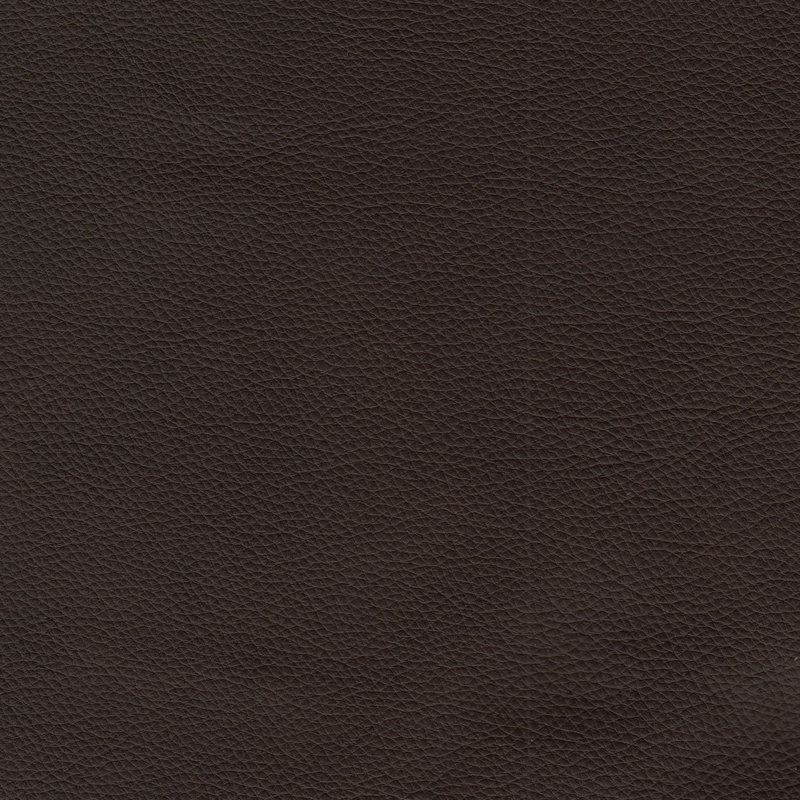 Miladie Upholstered Ottoman, Chocolate Genuine Leather