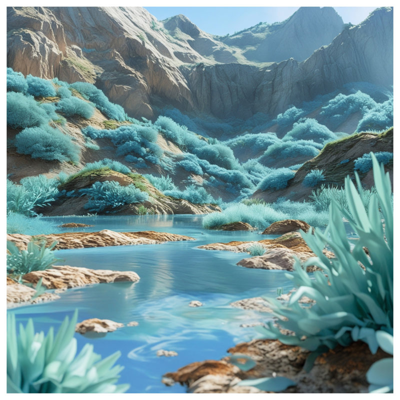 Tapis de bain Mountain River, L 34 po x L 21 po