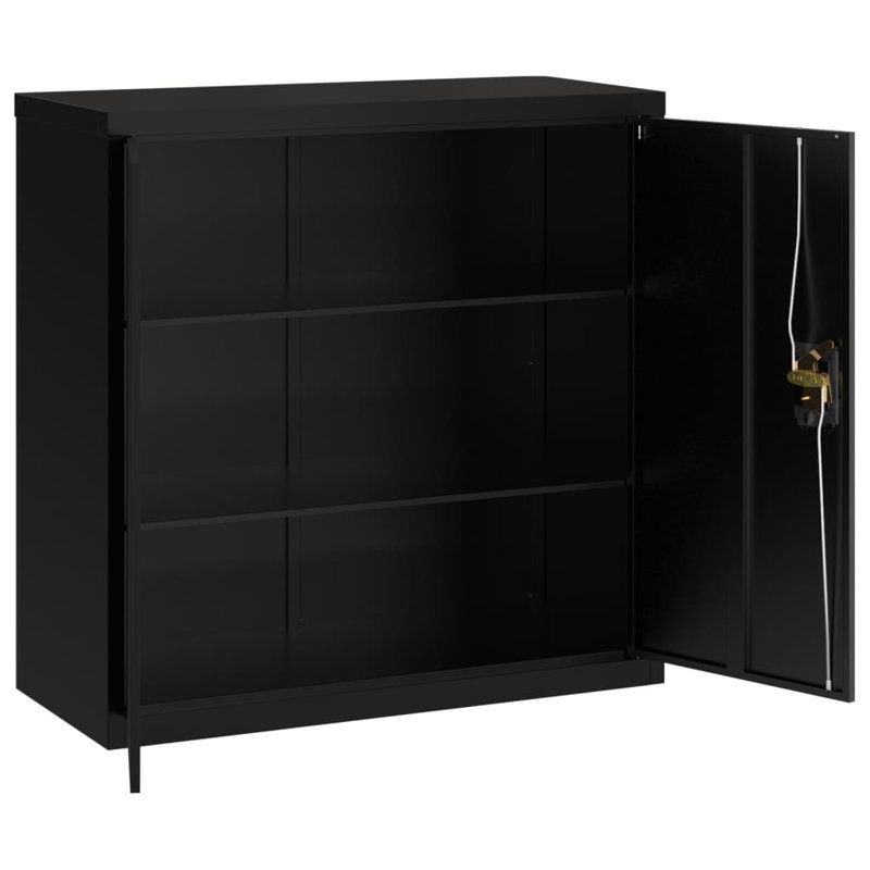 Naideline 2 -Door 2 -Shelf, Black