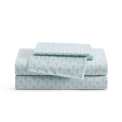 Tommy Bahama Home Printed Cotton Percale Deep Pocket Sheet Set