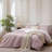 MooMee Duvet Cover Set Silky Sateen Look Luxury Sheen Zipper Closure & 8 Interior Ties 100% Long-Staple Cotton 600TC -106891957-105272388