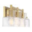 Éclairage pour salle de bain 3 lumières Savoy House Dover en laiton chaud-486375228-486375229-486375233