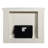 Adara Antique White Finish Fireplace