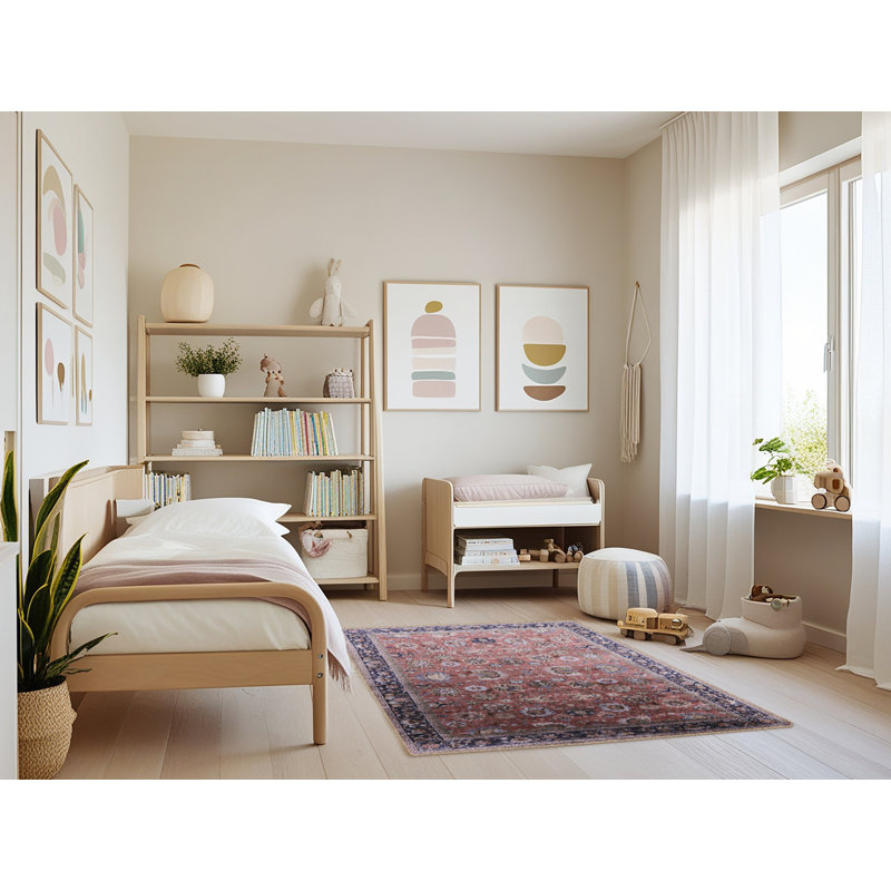 Tapis brun à motif oriental, Rectangle 3 pi x 5 pi