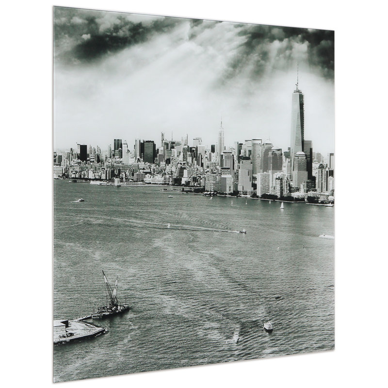 « new york horizon b », impression sur verre