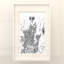 Kyoto (japonais), impression de carte de la ville-169121221-169121220