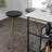 Trinity Modern 30" Round Black & Gold Metal Backless Bar Stool with Hairpin Legs and Integrated Footrest for Kitchen Island & Home Bar-1781178123