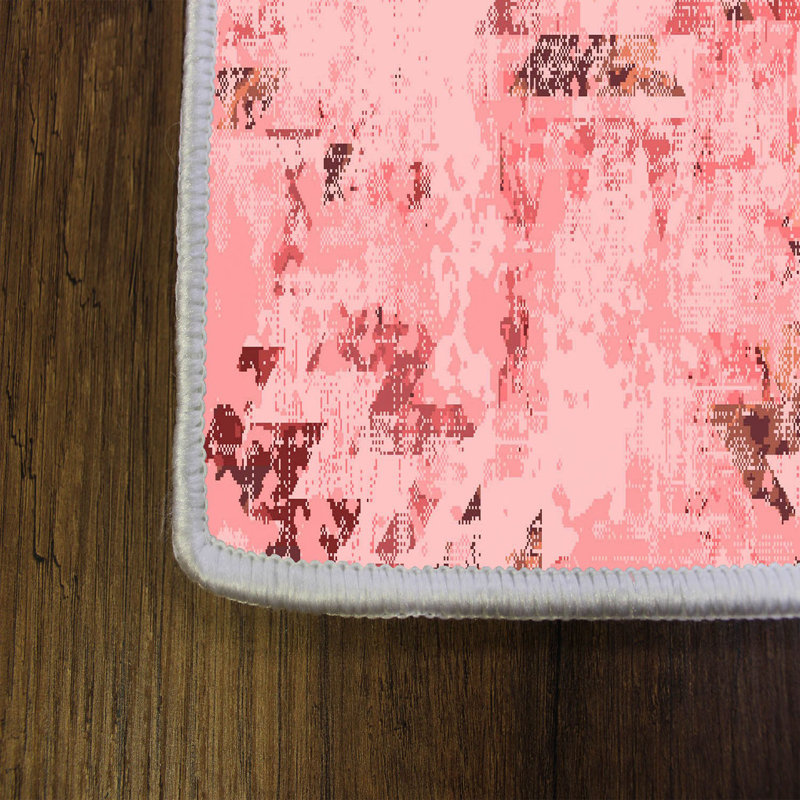 Élégant tapis imprimé en 3D, 4,6 x 7,2 pi | 1% polyester, hauteur des poils 0,31 po, antibactérien | Revers en PVC antidérapant, lavable à la machine, parfait pour le salon ou la chambre à coucher, design durable et élégant