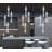 4 - Light Led Crystal Cluster Pendant