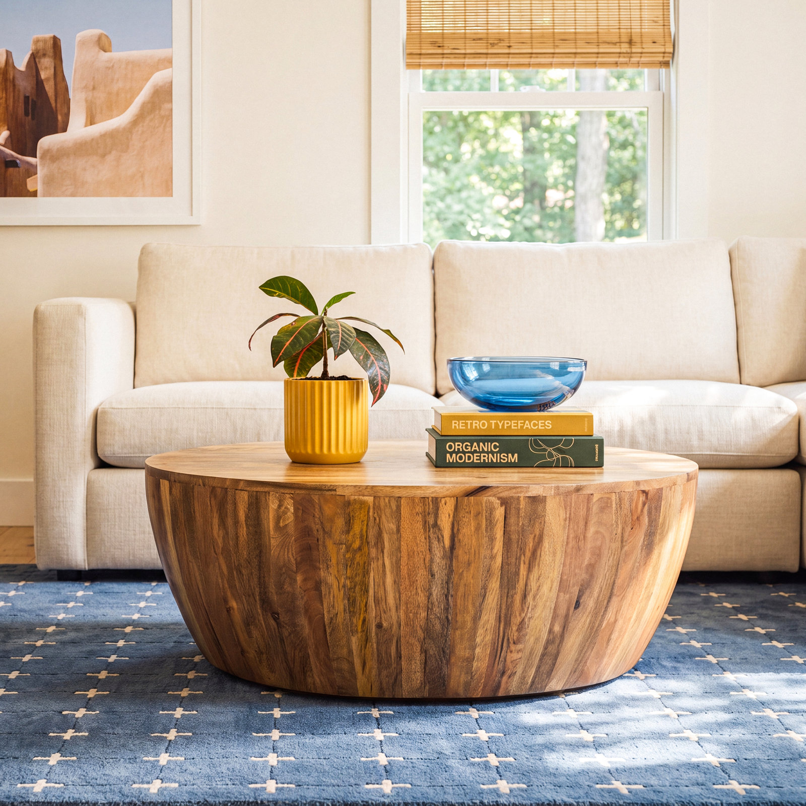 36" Mango Coffee Table, Natural