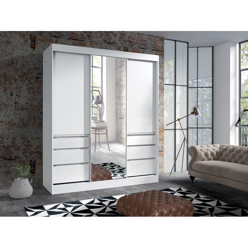 Tatawan 3 Door Wardrobe, White