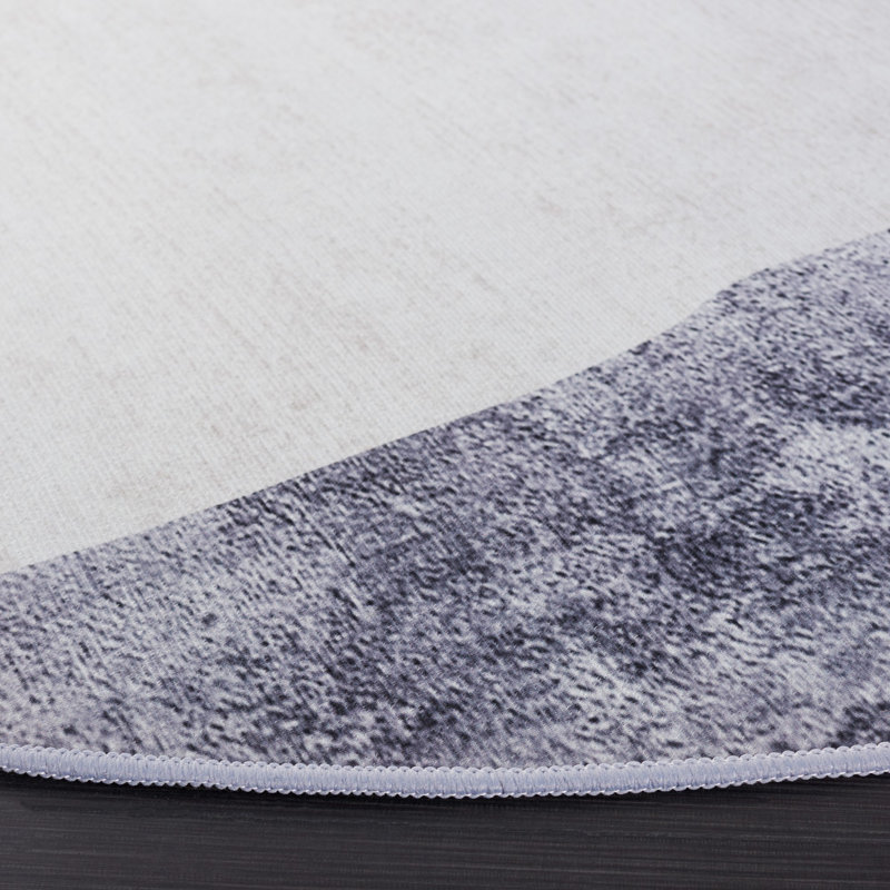 Tapis abstrait à motif abstrait lavable à la machine Performance Tacoma, Rectangle 9 pi x 12 pi