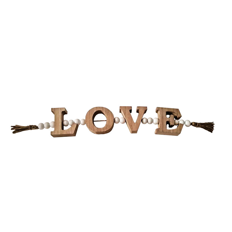 Enseigne murale en bois 24,5 po