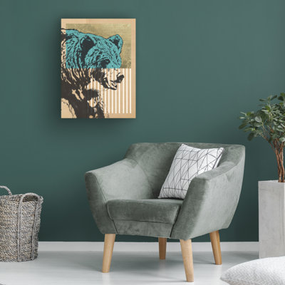 Bolognaise «Gold Geometric Bear II» sur toile