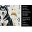 Torchon noir et blanc Malamute Alaskan-1234934662