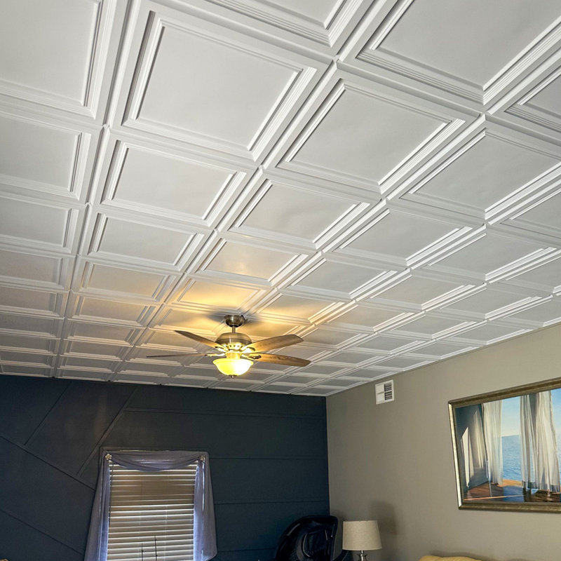 Tuile de plafond en PVC antique L 48 po x l 24 po Galleria
