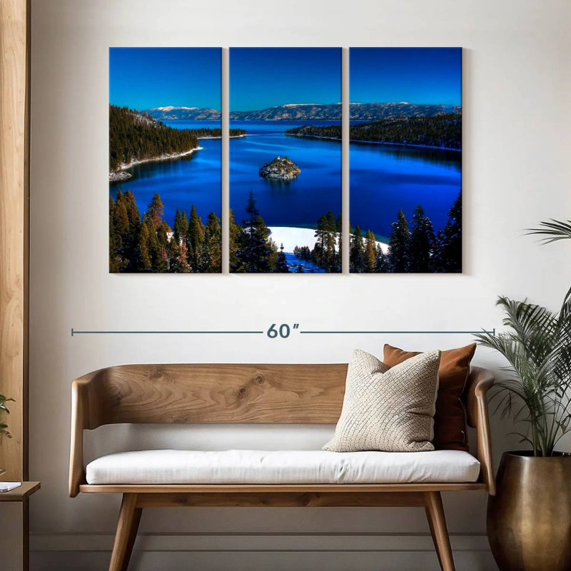 Emerald Bay d'Alvord Lake Tahoe, H 32 po x l 50 po