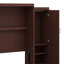Lit escamotable en bois avec 2 garde-robe et tablette de rangement-1635161458