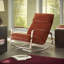 Chaise berçante moderne rembourrée-107401110