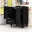 Meuble-lavabo de salle de bain avec lavabo, tablette de porte et tiroir-512586758