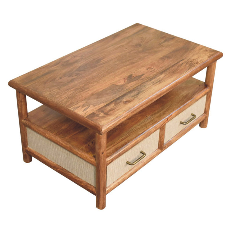 Solid Wood Solara Rattan Coffee Table