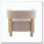 Fauteuil d'appoint rembourré Boucle-1940482523