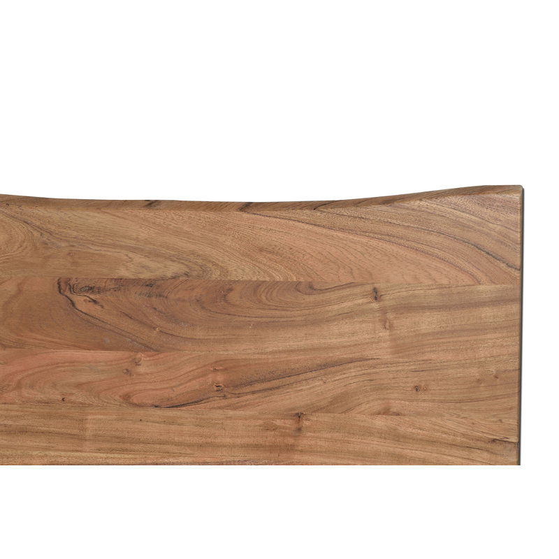 Forkland Acacia Solid Wood Top Dining Table, 76cm H x 160cm L x 90cm W