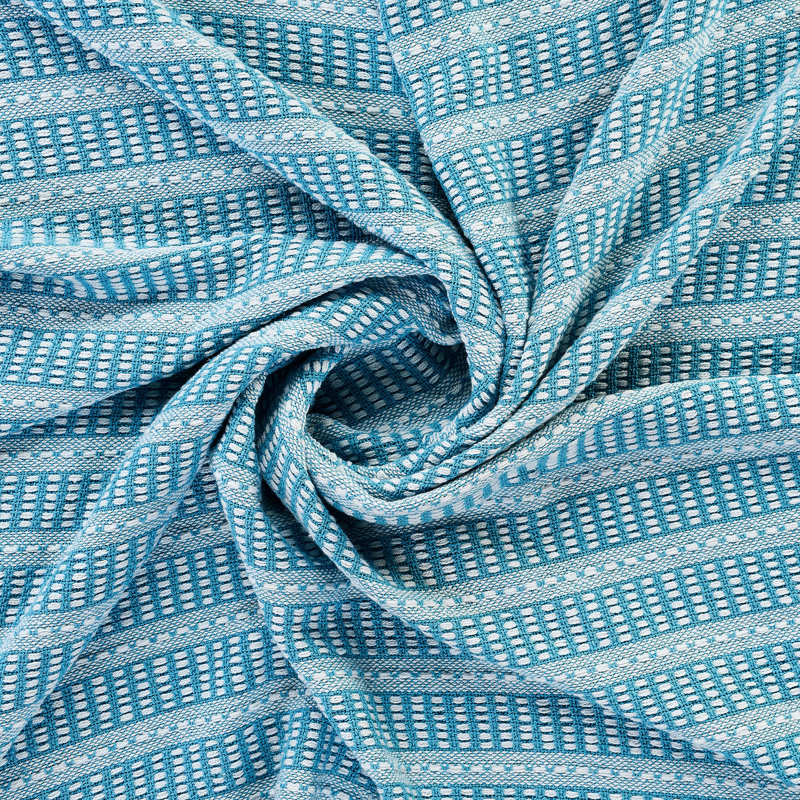 Jeté en coton Fylnn, Bleu