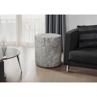 Table d'appoint contemporaine en souche d'arbre pour espaces intérieurs et extérieurs