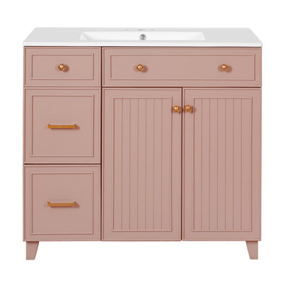36'' Single Bathroom Vanity With Ceramic Sink