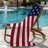 Berryhill American Flag Beach Towel | 100% Cotton Patriotic Stars and Stripes 30"x60"