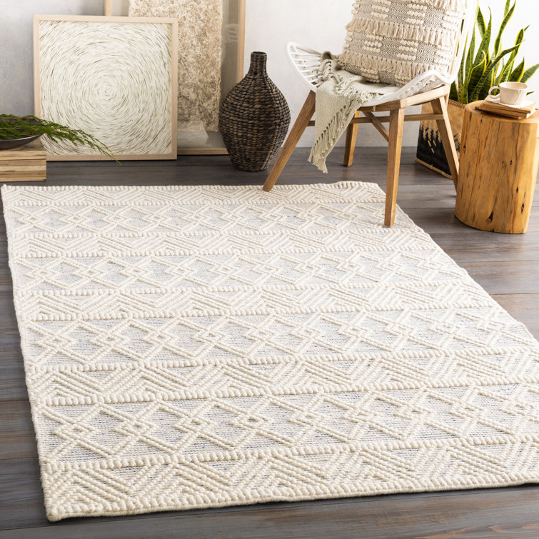 Big Sur Wool Handwoven Ivory White Area Rug 6'x9' + Reviews