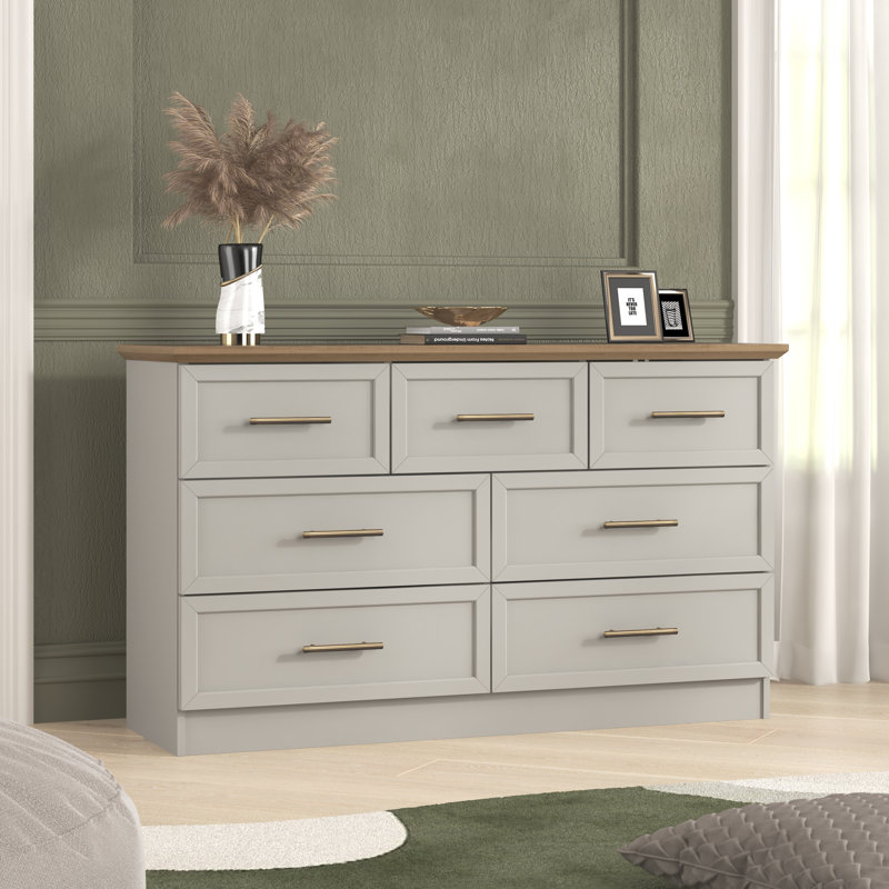 Cleverdon 7 Drawer Chest, Grey