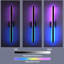 Ensemble de 2 luminaires muraux d'extérieur longue de 32 pouces RVBW, applique murale linéaire étanche IP65 avec télécommande pour la réception de garage-1237950879-1237950867