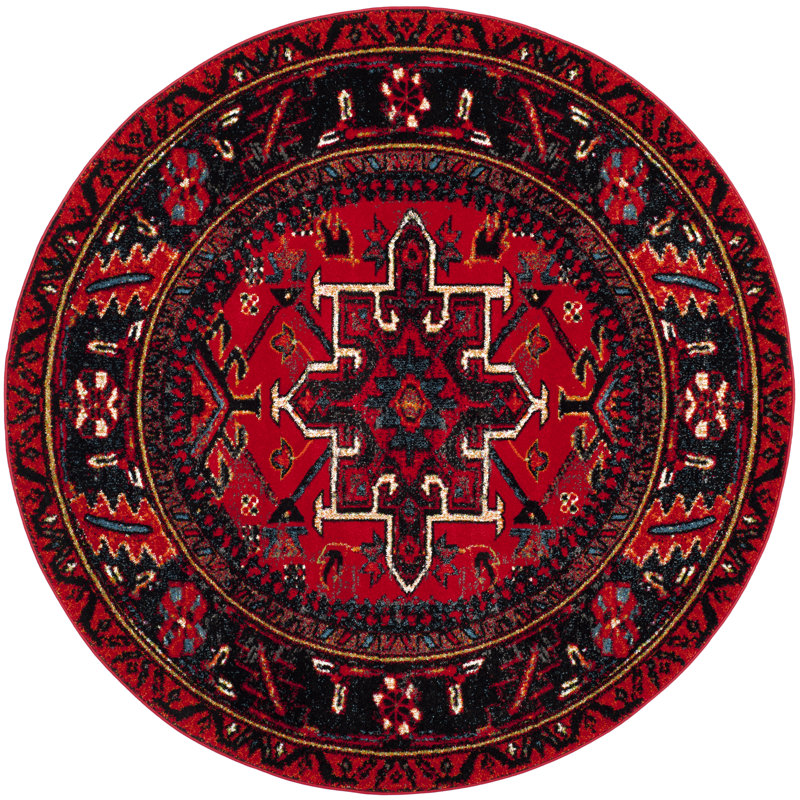 Amaniya Vintage Hamadan Performance Southwestern Rug, Round 10'