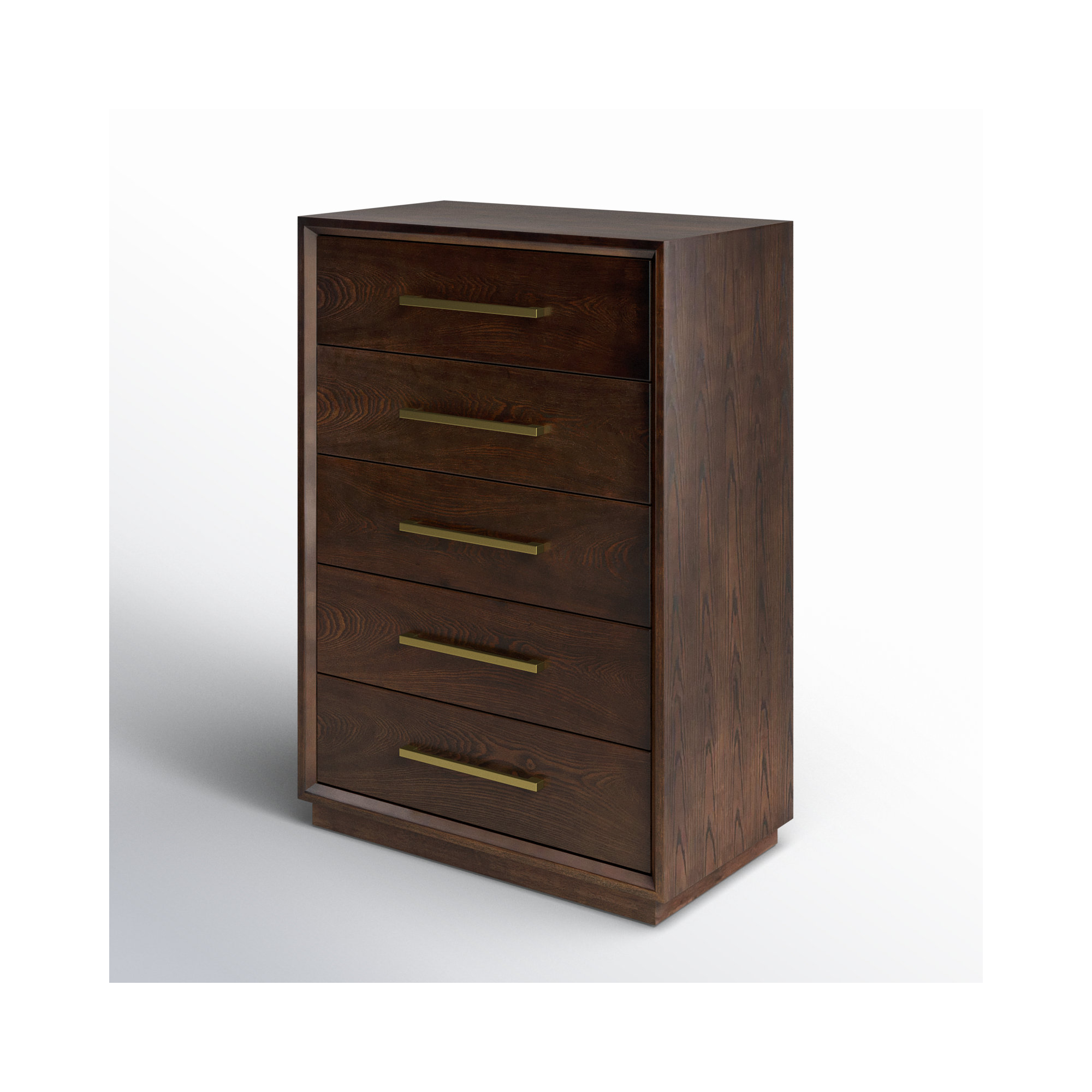 Langley 5 Drawer 35.98" W Chest, Cherry