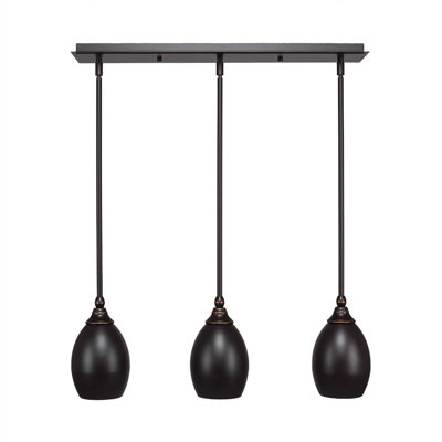 Luminaire suspendu linéaire à 3 lumières 3 lumières