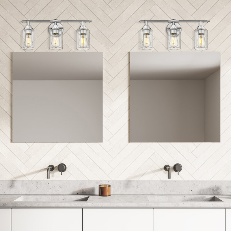 3 - Light Modern Vanity Light,Brushed Nickel