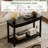 41.3" Solid Wood Console Table, Farmhouse Entryway Table With Storage Shelf For Living Room, Behind Couch, Hallway & Foyer-125320712