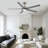 60” 5 Blade Solid Wood Ceiling Fan With Light & Remote Control,elegant & Quiet Airflow-1718840609-1718840608
